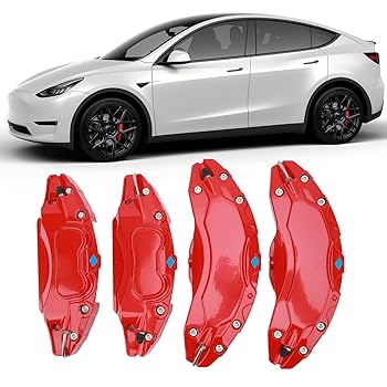 赤色 ブレーキキャリパー(TESLAロゴデカール付き) 赤色 ブレーキキャリパー(TESLAロゴデカール付き) - メルカリ